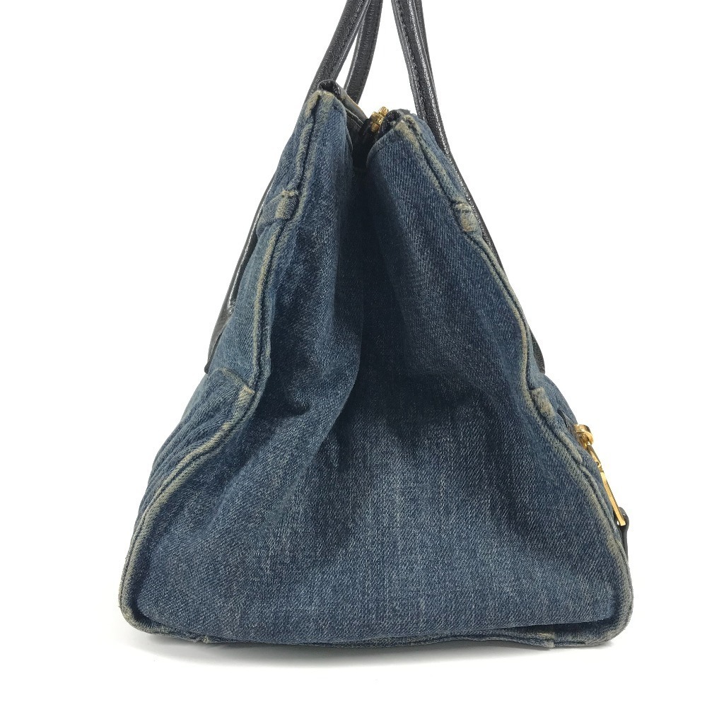 Miu Miu denim biker blue bag handbag tote - Picture 3 of 9